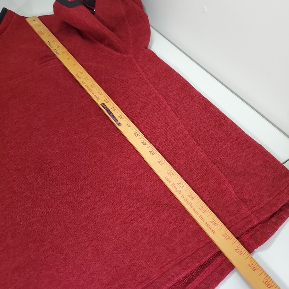LL Bean Men Polartec Pullover Size 2XL Tall Red Hiking Outdoors Arm Pocket - Picture 13 of 14